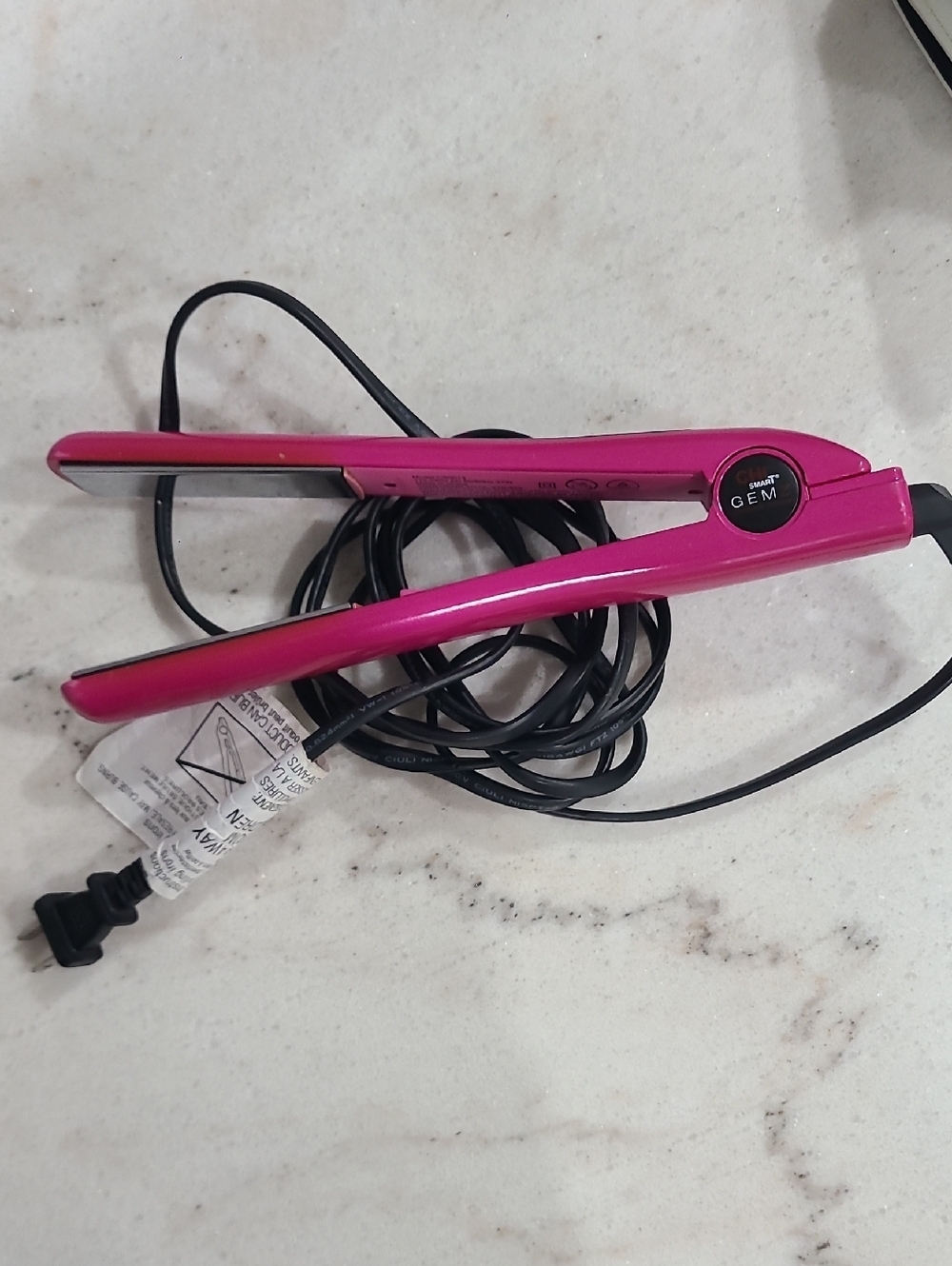 CHI GEM Pink Hair Straightener Flat Iron